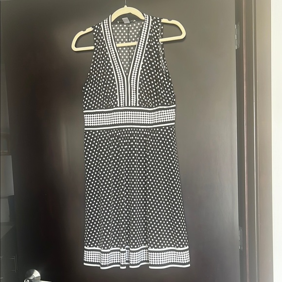 EUC Black and White Petite Dress - Picture 1 of 5